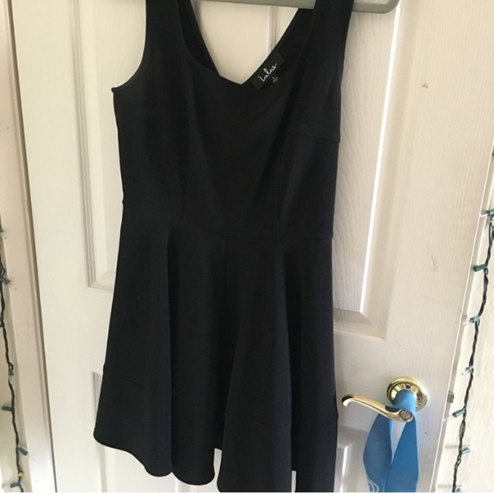 Black skater dress